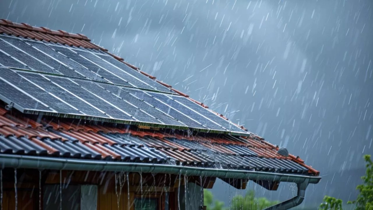 Solar Panels Get Wet