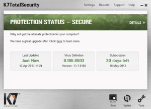 K7 Total Security 16.0.0543Crack With Activation Key Free Download 2021