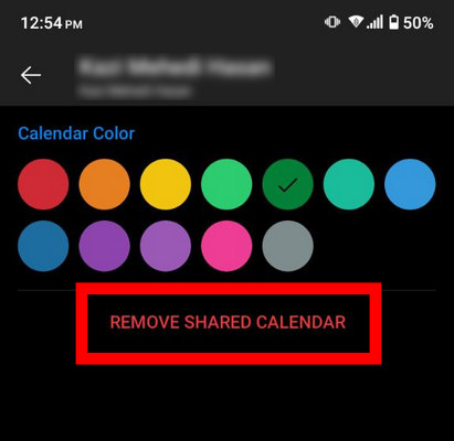 How to stop sharing calendar in outlook [pc/web/mobile]