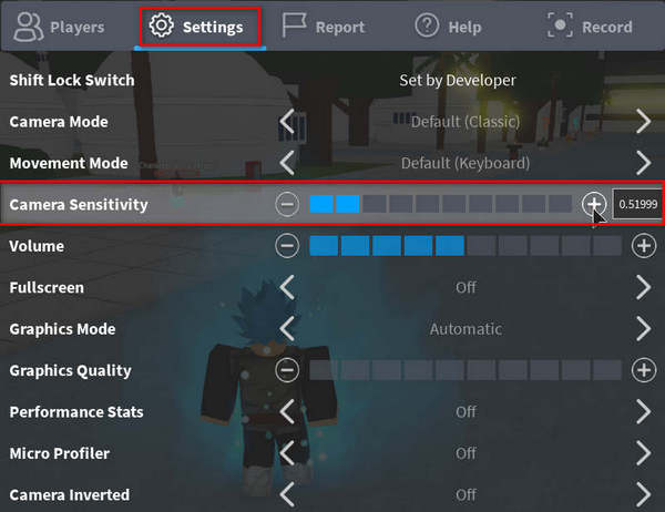 All Roblox Controls For PC Xbox Mobile Beginners Guide Adjust Camera And Mouse Sensitivity 