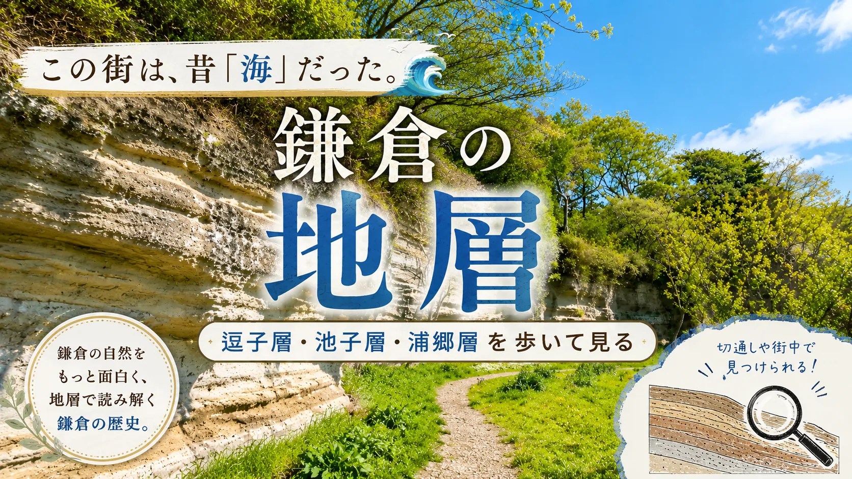 【鎌倉の地質】鎌倉の自然と地層をざっくり理解｜三大緑地、池子層など