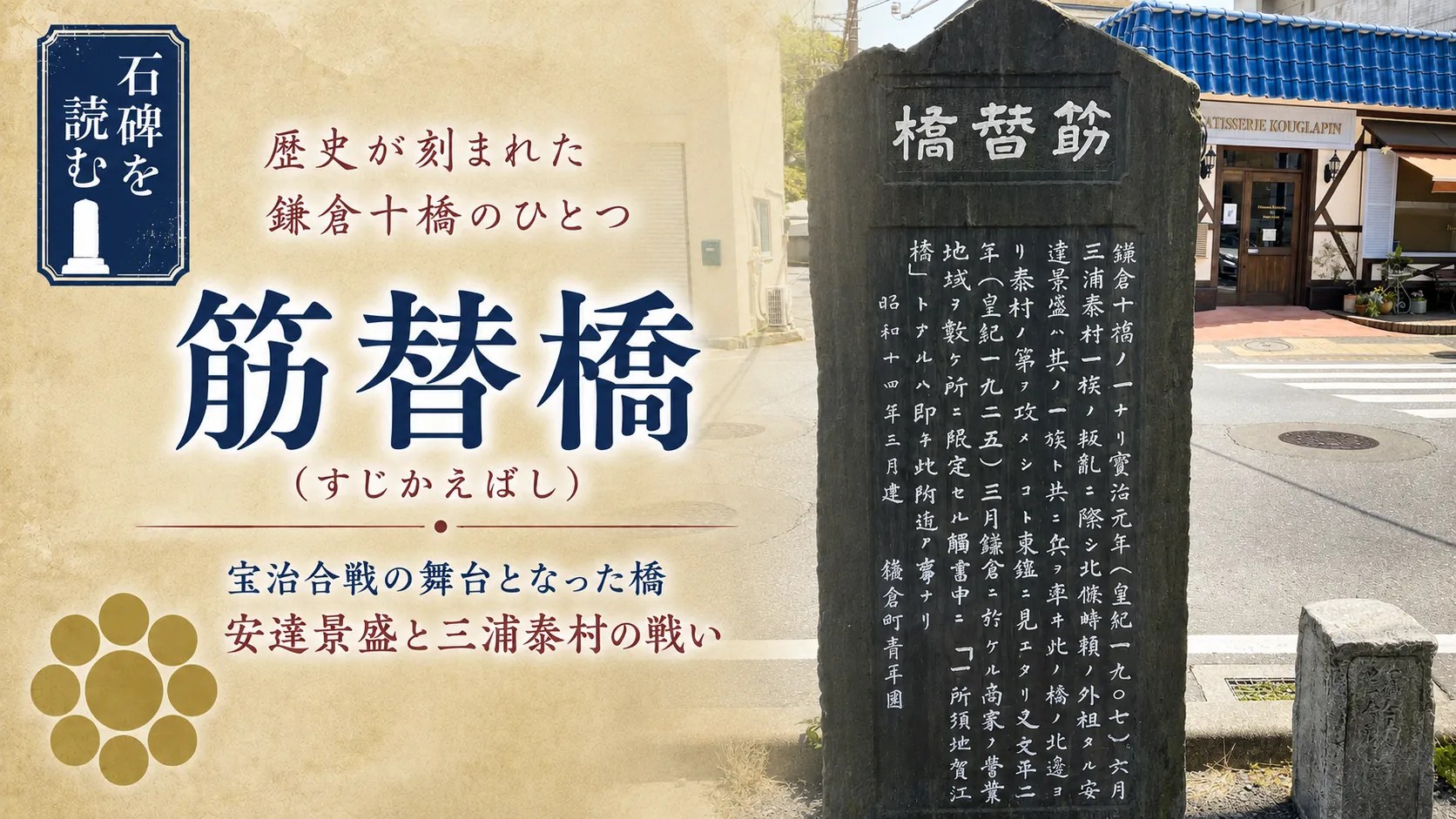 筋替橋｜石碑を読む