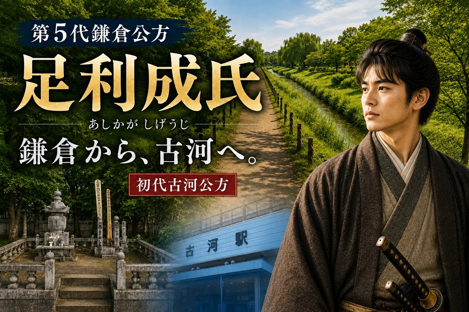 足利成氏と古河公方｜鎌倉を追われた初代古河公方ゆかりの地を巡る【茨城県古河市】
