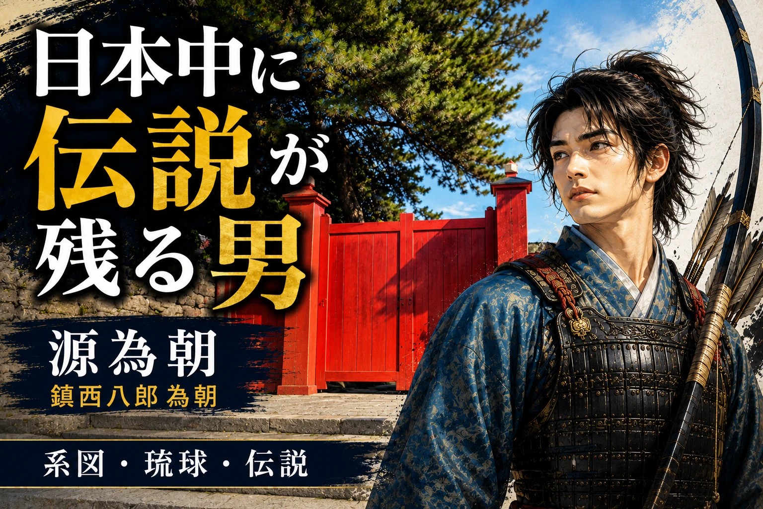 源為朝（鎮西八郎為朝）｜系図・伝説・琉球王国との関係を分かりやすく解説｜【籠旅】伊豆大島編