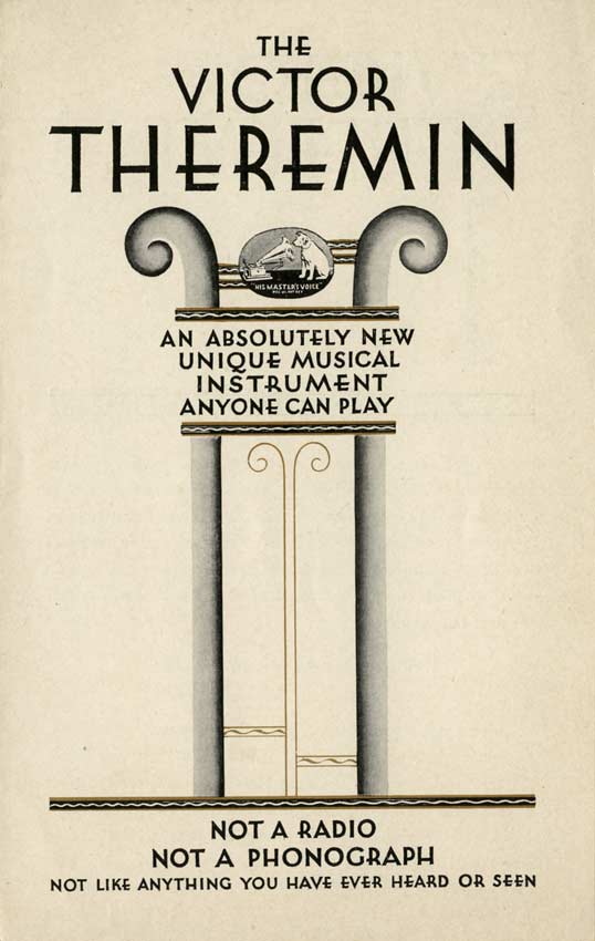 1930s Promotional brochure for the RCA Theremin. Images: FTL Design, History of Technology - https://ftldesign.com/Theremin/