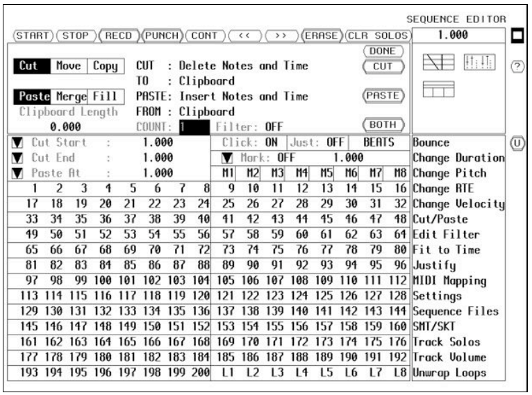 synclavier sequencer edit page