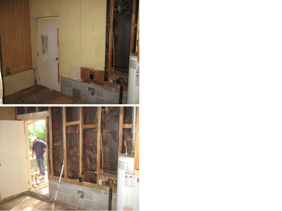 Demo of Laundry Room