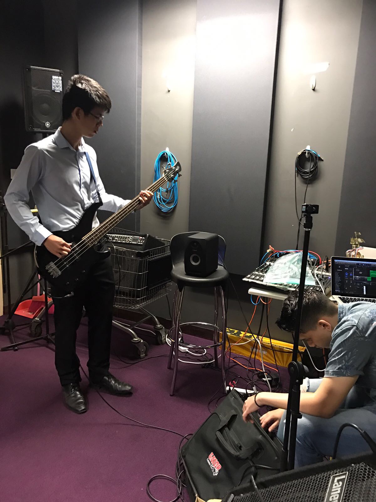 12 TONE recording session with students of NTU