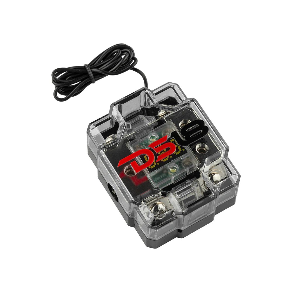 DS18 FDG1224AFS-80A ANL Fuse Holder & Distribution Block 0GA In – 2x4GA Out w/ Voltmeter