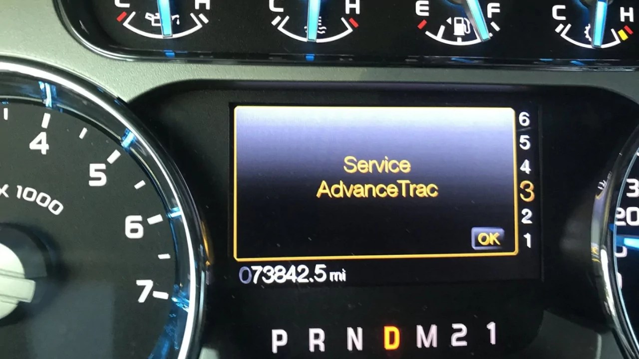 Service Advance Trac Warning Light