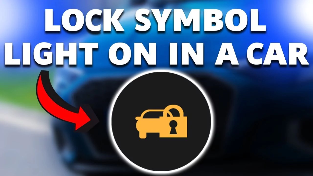 Car With Lock Symbol