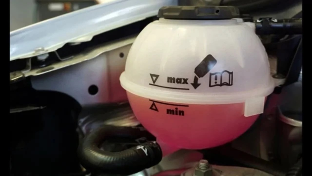 Coolant Should Be In The Overflow Tank