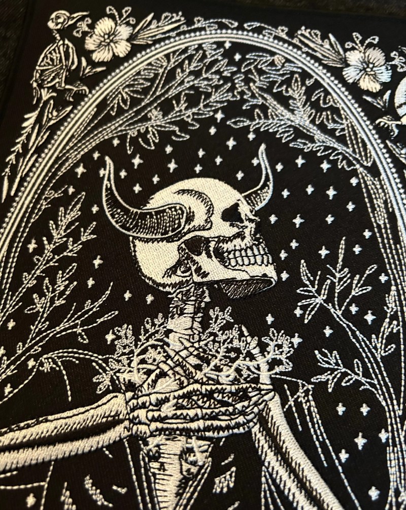 Taurus Large Embroidered Back Patch 13th Press - Premium Light Image Gallery - Retina