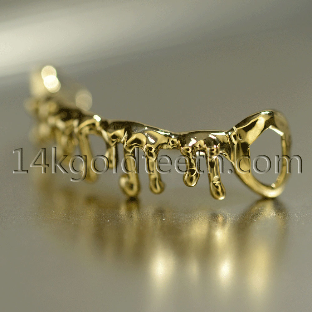 Top Yellow Gold Teeth Grillz TY 10006