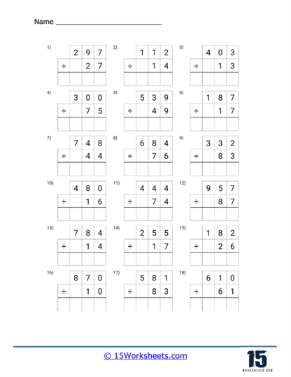 3-digit by 2-digit division worksheets