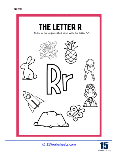 Letter r worksheets