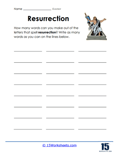 Easter worksheets