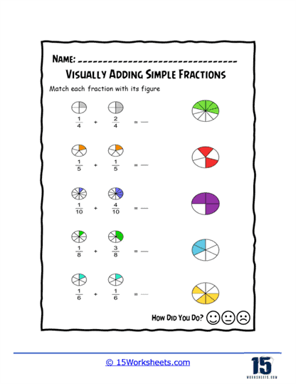 Adding fractions worksheets