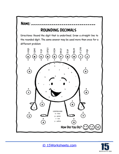 Rounding decimals worksheets
