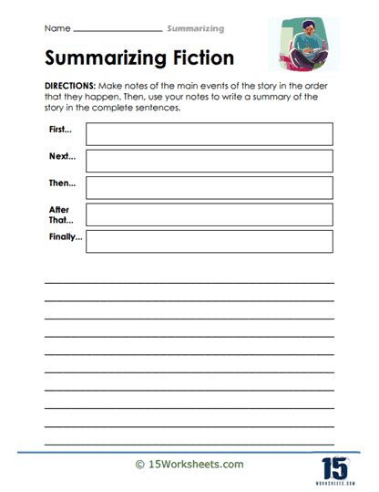 Summarizing #3 worksheet