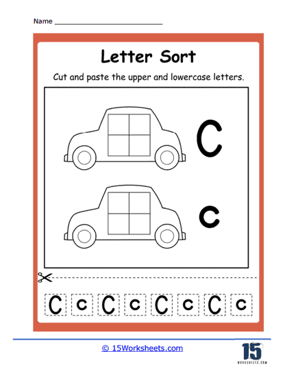 Letter c worksheets
