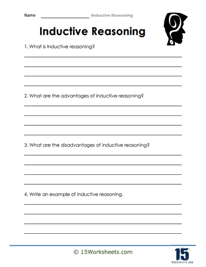Inductive reasoning worksheets