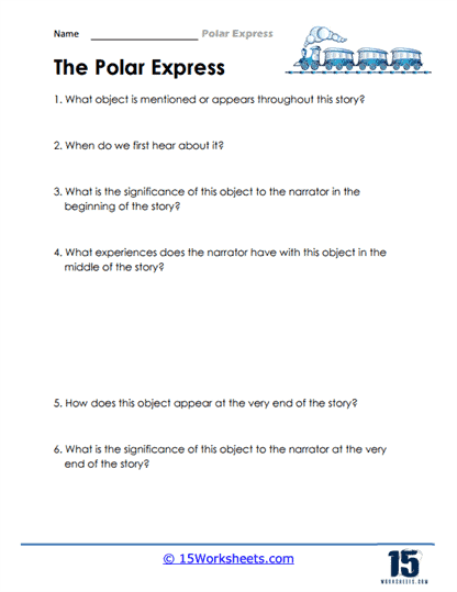 Polar express worksheets