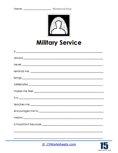 Memorial day worksheets