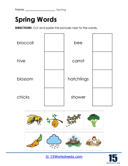 Spring worksheets