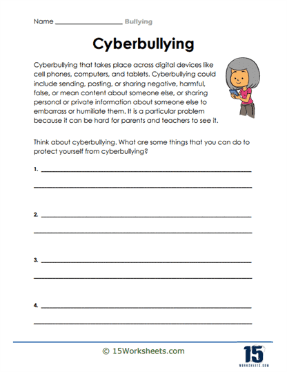 Bullying worksheets