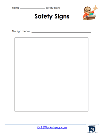 Safety signs worksheets