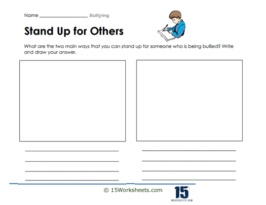 Bullying worksheets