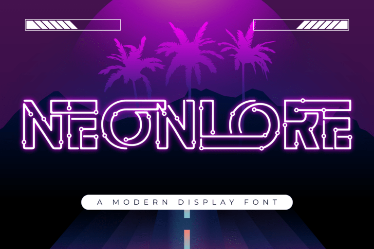 NEONLORE | Cyber Neon Font