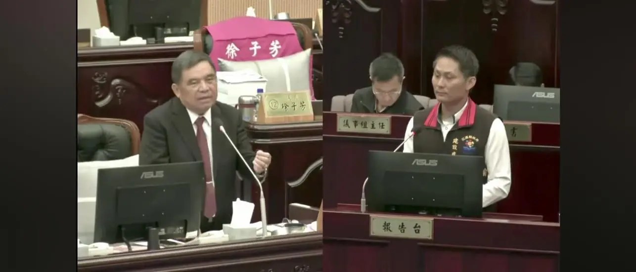 縣議員邱光明對立霧溪風飛砂及污水下水道等提出質詢