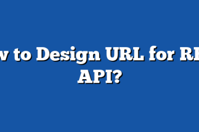 How to Design URL for REST API?