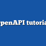 OpenAPI tutorial