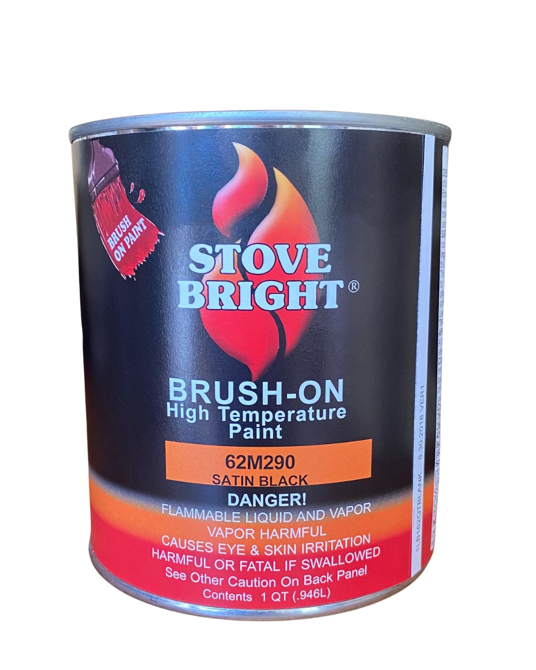 1 Litre Brushable Stove Brite Satin Black