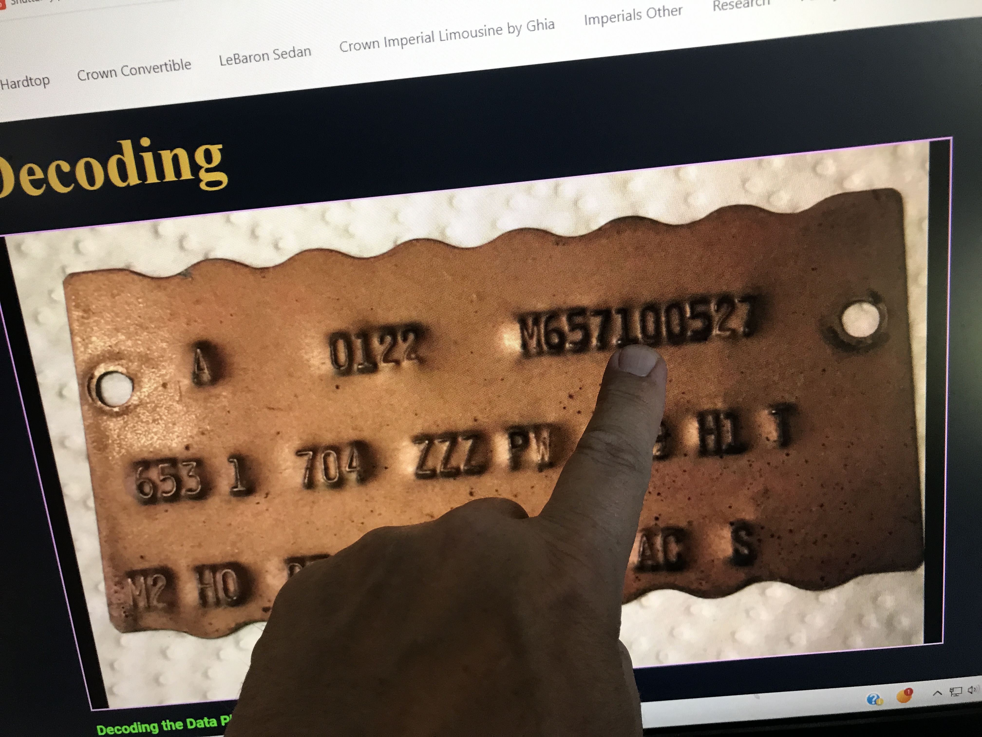 Decoding – 1959 Imperial