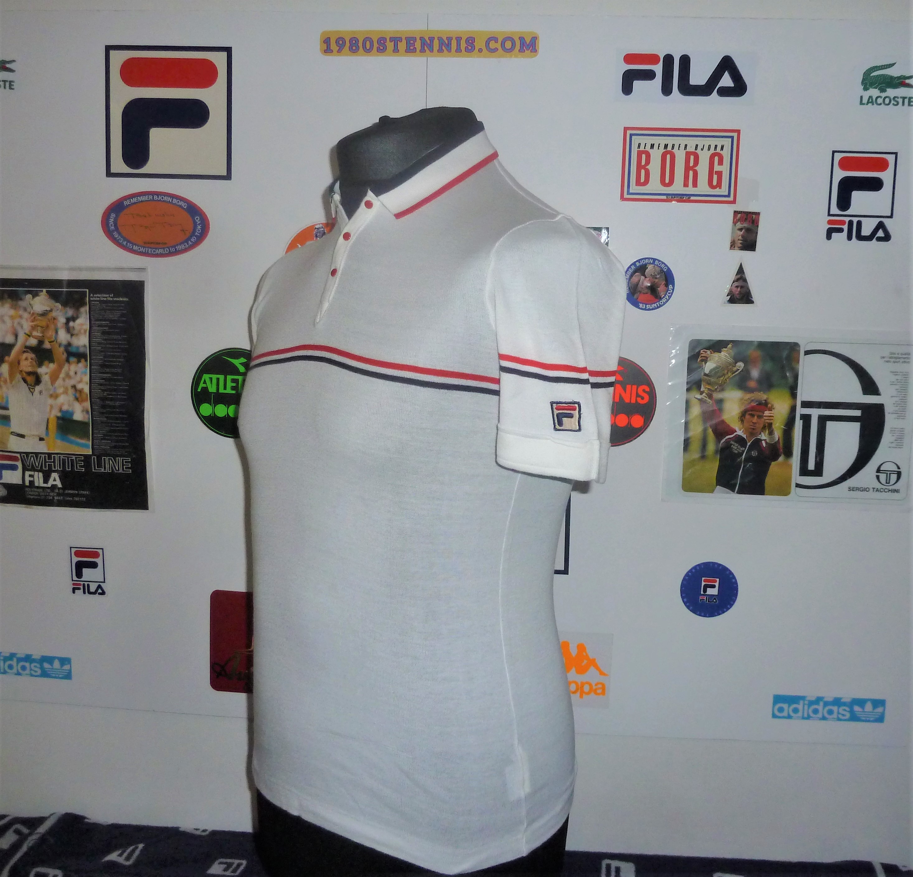 OG 1980s FILA BJ BORG TENNIS SHIRT US36 SM – The 1980s Tennis Shop