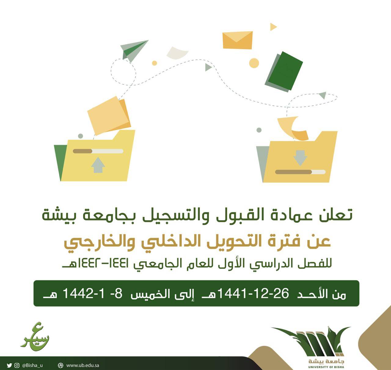 pix جامعة بيشة نسب القبول 1442 بدء Ø§ÙØªØÙÙÙ Ø§ÙØ¯Ø§Ø®ÙÙ ÙØ§Ùخارج٠بجاÙ
عة
