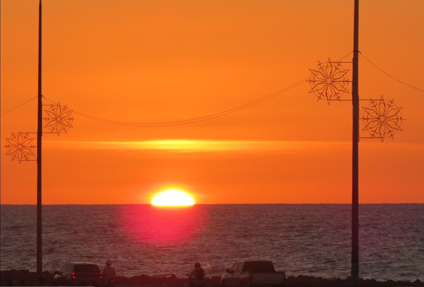 Por do sol na Colômbia