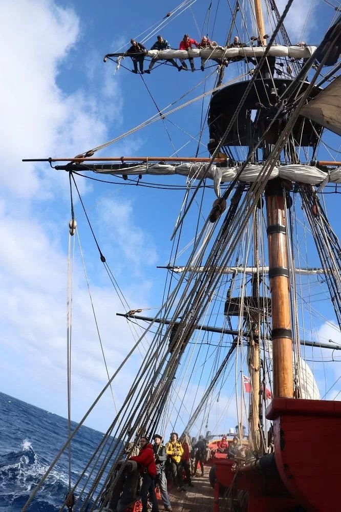 HMB Endeavour under sail © 2019 Mark Anning photo. All Rights Reserved.