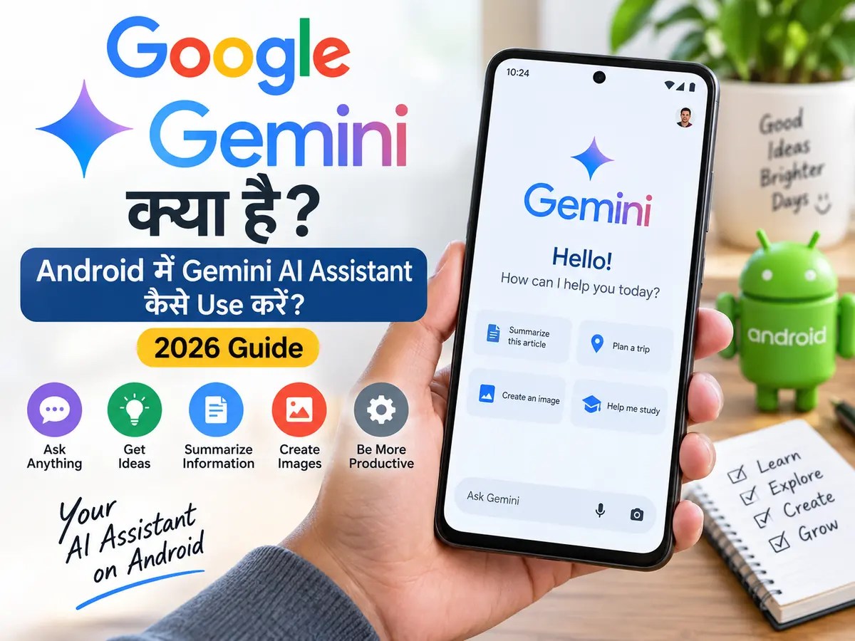 Google Gemini क्या है? Android में Gemini AI Assistant कैसे Use करें?