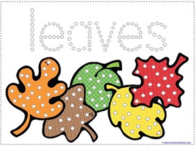 fall leaf colors q tip painting printables 1 1 1 1