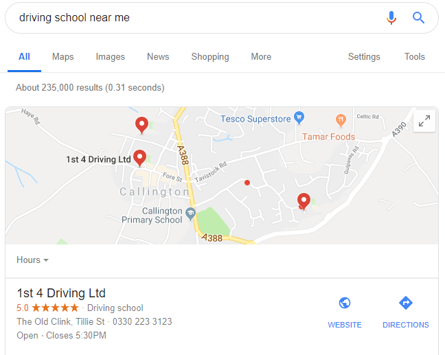 driving lessons near me