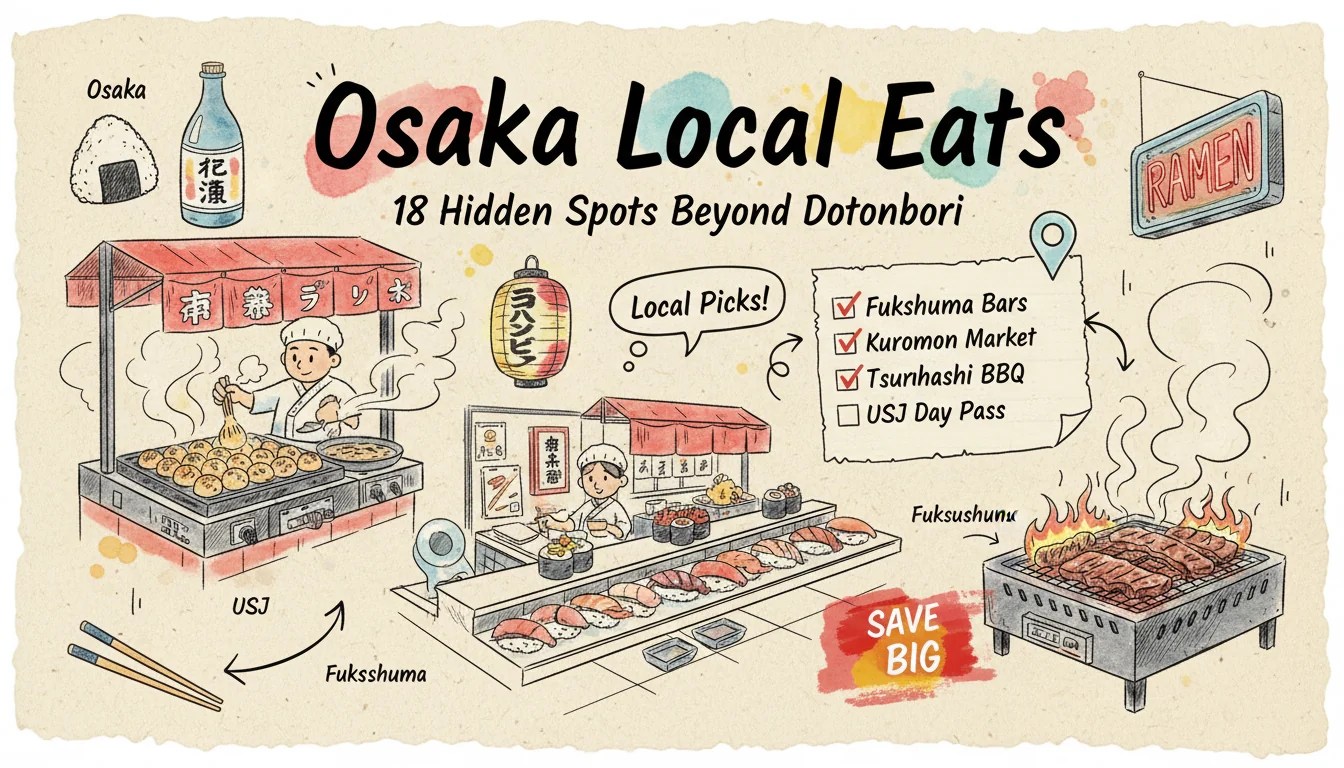 Osaka Food Map 2026 18 Local Spots Beyond Dotonbori Tested 1stCoupon Guide Osaka Local Food Map.webp