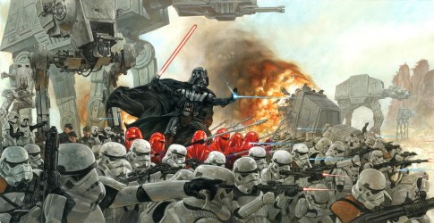 wars star battle fan empire imperial starwars artwork war cool paintings fanart scene awesome army galactic