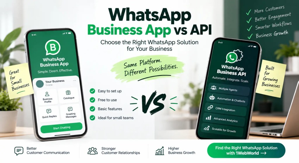 Choose the Right WhatsApp Solution: WhatsApp Business App vs API
