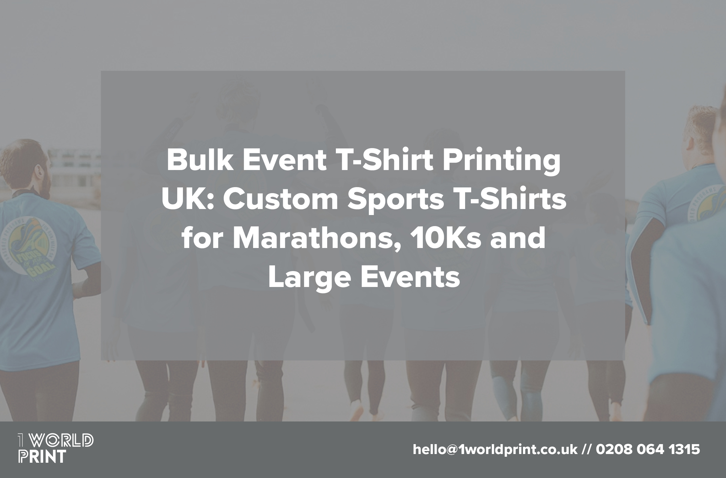 Bulk Event T-Shirt Printing UK: Custom Sports T-Shirts for Marathons, 10Ks and Large Events