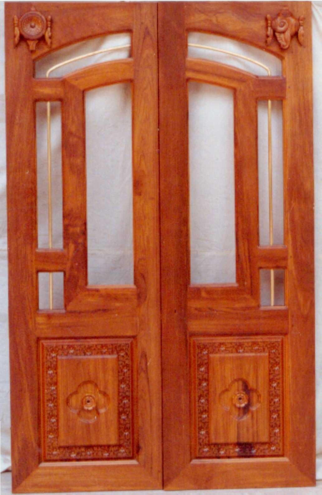 Teak Wood Finished Pt108 Designer Wooden Temple Door For Home Office Etc Thickness 1 5 Inch Id 1181146655